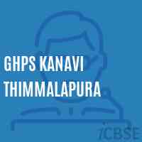 Ghps Kanavi Thimmalapura Middle School Logo