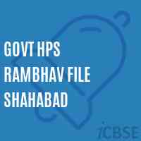 Govt Hps Rambhav File Shahabad Middle School Logo