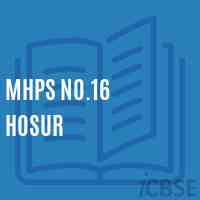 Mhps No.16 Hosur Middle School Logo