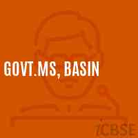 Govt.Ms, Basin Secondary School Logo