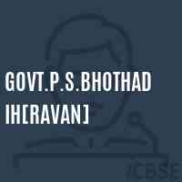 Govt.P.S.Bhothadih[Ravan] Primary School Logo