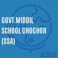 Govt.Middil School Ghoghor (Ssa) Logo