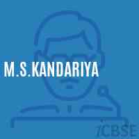 M.S.Kandariya Middle School Logo
