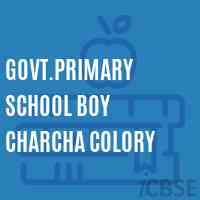 Govt.Primary School Boy Charcha Colory Logo