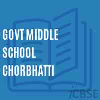 Govt Middle School Chorbhatti Logo