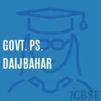 Govt. Ps. Daijbahar Primary School Logo