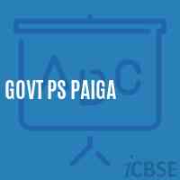 Govt Ps Paiga Primary School Logo