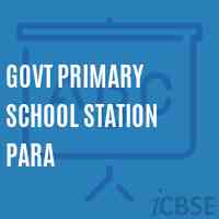 Govt Primary School Station Para Logo