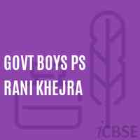Govt Boys Ps Rani Khejra Primary School Logo