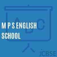 M P S English School Logo