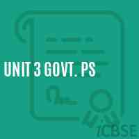 Unit 3 Govt. Ps Primary School Logo
