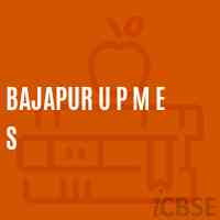 Bajapur U P M E S School Logo