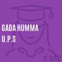 Gada Humma U.P.S School Logo