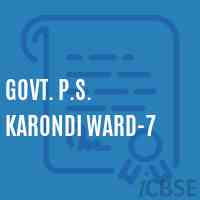 Govt. P.S. Karondi Ward-7 Primary School Logo
