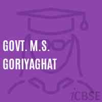 Govt. M.S. Goriyaghat Middle School Logo