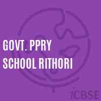 Govt. Ppry School Rithori Logo