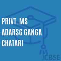 Privt. MS ADARSG GANGA CHATARI Middle School Logo