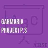 Gahmaria Project P.S Primary School Logo