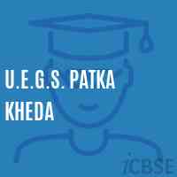 U.E.G.S. Patka Kheda Primary School Logo