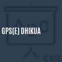 Gps(E) Dhikua Primary School Logo