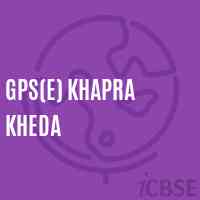 Gps(E) Khapra Kheda Primary School Logo