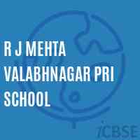R J Mehta Valabhnagar Pri School Logo