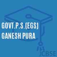 Govt.P.S.(Egs) Ganesh Pura Primary School Logo
