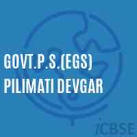 Govt.P.S.(Egs) Pilimati Devgar Primary School Logo