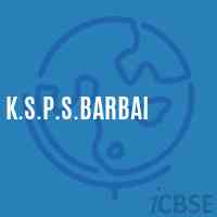 K.S.P.S.Barbai Middle School Logo