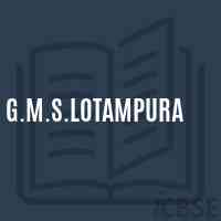 G.M.S.Lotampura Middle School Logo