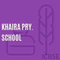 Khaira Pry. School Logo
