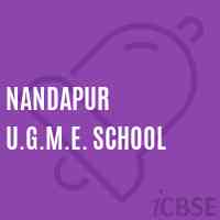 Nandapur U.G.M.E. School Logo