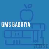 Gms Babriya Middle School Logo