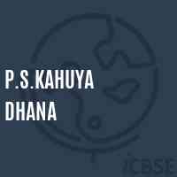 P.S.Kahuya Dhana Primary School Logo