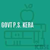 Govt P.S. Kera Primary School Logo