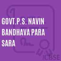 Govt.P.S. Navin Bandhava Para Sara Primary School Logo