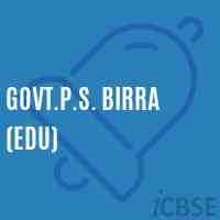 Govt.P.S. Birra (Edu) Primary School Logo