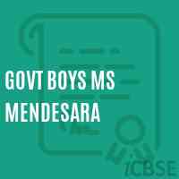 Govt Boys Ms Mendesara Middle School Logo