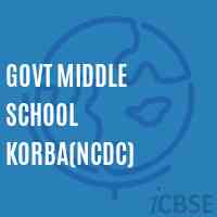 Govt Middle School Korba(Ncdc) Logo