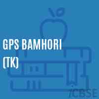 Gps Bamhori (Tk) Primary School Logo