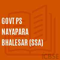 Govt Ps Nayapara Bhalesar (Ssa) Primary School Logo