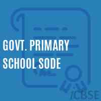 Govt. Primary School Sode Logo