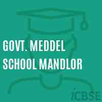 Govt. Meddel School Mandlor Logo