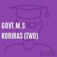 Govt.M.S. Koriras (Twd) Middle School Logo