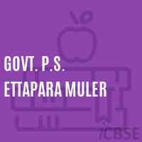 Govt. P.S. Ettapara Muler Primary School Logo