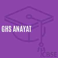Ghs Anayat Secondary School Logo