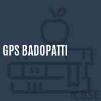 Gps Badopatti Primary School Logo