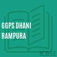 Ggps Dhani Rampura Primary School Logo