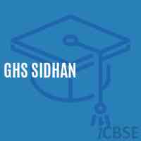 Ghs Sidhan Secondary School Logo