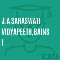 J.A Saraswati Vidyapeeth,Bainsi Senior Secondary School Logo